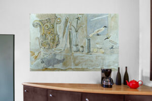 buffet Le banquet papier peint Charlotte Massip